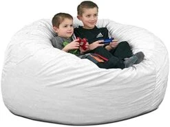 ULTIMATE SACK 4000 (4 Ft.) Bean Bag Chair Cover In Multiple Colors: Cover ONLY. (4000, Electric Blue Suede) -Safavieh Furnitue Shop 418CAlnbnHL. AC