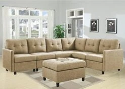 Moxeay Convertible Sectional Sofa With Ottoman Modular Sectional Sofa L Shaped Couch 6 Seater Sectional Couches For Living Room Apartment, Dark Grey -Safavieh Furnitue Shop 418o3aqVjCL. AC