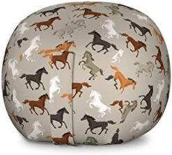 Ambesonne Zebra Print Storage Toy Bag Chair, Striped Zebra Animal Print Nature Wildlife Inspired Simplistic Illustration, Stuffed Animal Organizer Washable Bag, Small Size, White Charcoal -Safavieh Furnitue Shop 419 2PnYIjL. AC