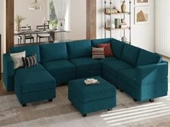 Belffin Large Modular Sectional Sofa U Shaped Couch Set With Storage Convertible Large Couch U Shape Set Reversible Chaise Dark Grey -Safavieh Furnitue Shop 419pQdCUPlL. AC