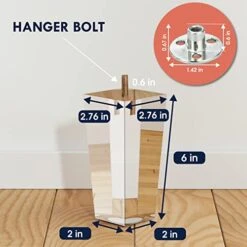 Ornavo Home Set Of 4 Square Mid-Century Modern 6 Inch Clear Acrylic Furniture Legs Replacement For Sofa, Couch, Armchair And Ottoman 11 Ornavo Home Set Of 4 Square Mid-Century Modern 6 Inch Clear Acrylic Furniture Legs Replacement For Sofa, Couch, Armchair And Ottoman -Safavieh Furnitue Shop 419yzbKB73L