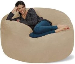 Chill Sack Bean Bag Chair Cover, 8-feet, Microsuede - Purple -Safavieh Furnitue Shop 41A3I5M9OYL. AC
