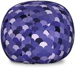 Lunarable Mermaid Scale Storage Toy Bag Chair, Continuous Japanese Circular Pattern Overlap Rounds In Aqua Color Palette, Stuffed Animal Organizer Washable Bag, Small Size, Blue Purple 18 Lunarable Mermaid Scale Storage Toy Bag Chair, Continuous Japanese Circular Pattern Overlap Rounds In Aqua Color Palette, Stuffed Animal Organizer Washable Bag, Small Size, Blue Purple -Safavieh Furnitue Shop 41AmzD U9dL. AC