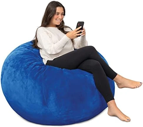 Milliard Big Ultra Supportive Stuffed Bean Bag Chair Couch For Adults And Kids Filled With Shredded Foam (Grey) 8 Milliard Big Ultra Supportive Stuffed Bean Bag Chair Couch For Adults And Kids Filled With Shredded Foam (Grey) - Image 8