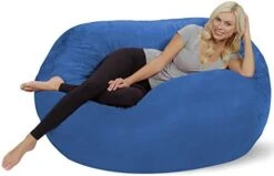 Chill Sack - Bean Bag Lounger, 5-Feet, Charcoal -Safavieh Furnitue Shop 41BbvPRtgPL. AC