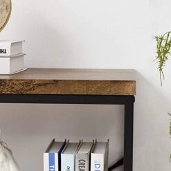 OIAHOMY Industrial Sofa Table,Console Table,3-Tier Industrial Rustic Hallway/Entryway Table,Easy Assembly,for Entryway, Living Room (Rustic Brown) 10 OIAHOMY Industrial Sofa Table,Console Table,3-Tier Industrial Rustic Hallway/Entryway Table,Easy Assembly,for Entryway, Living Room (Rustic Brown) -Safavieh Furnitue Shop 41BkWdjt77L