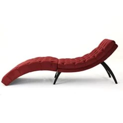 Christopher Knight Home Garret Tufted Velvet Chaise Lounge, Garnet / Dark Brown 77.6D X 24.8W X 28H In 7 Christopher Knight Home Garret Tufted Velvet Chaise Lounge, Garnet / Dark Brown 77.6D X 24.8W X 28H In -Safavieh Furnitue Shop 41BtE4clnFL