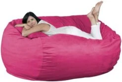 FUGU Bean Bag Chair, Premium Foam Filled 4 XL, Protective Liner Plus Removable Machine Wash Grey Cover -Safavieh Furnitue Shop 41C3do xuPL. AC