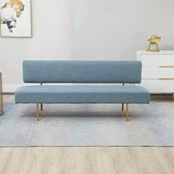 MOJAY 1 Loveseat Sofa And 2 Accent Chairs Set Couches For Living Room Furniture Set With Golden Legs For Bedroom -Safavieh Furnitue Shop 41C6rdVYCCL. AC