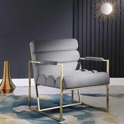 Morden Fort Italian Light Luxury Lounge Chair, Contemporary Velvet Upholstered Lounge Armchair With Bright-Colored Cushions, For Living Room, Bedroom, Dinning, Office, Black -Safavieh Furnitue Shop 41CK3oJPjoL. AC