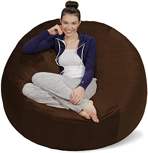 Sofa Sack - Plush Ultra Soft Bean Bags Chairs For Kids, Teens, Adults - Memory Foam Beanless Bag Chair With Microsuede Cover - Foam Filled Furniture For Dorm Room - Charcoal 5' (AMZBB-5SK-CS03) 9 Sofa Sack - Plush Ultra Soft Bean Bags Chairs For Kids, Teens, Adults - Memory Foam Beanless Bag Chair With Microsuede Cover - Foam Filled Furniture For Dorm Room - Charcoal 5' (AMZBB-5SK-CS03) - Image 9