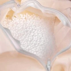 EMMA + OLIVER Oversized Solid Gray Refillable Bean Bag Chair For All Ages -Safavieh Furnitue Shop 41DeQGzsaNL