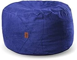 CordaRoy's Chenille Bean Bag Ottoman Footstool, 26" X 17", Charcoal -Safavieh Furnitue Shop 41EFyZU11CS. AC