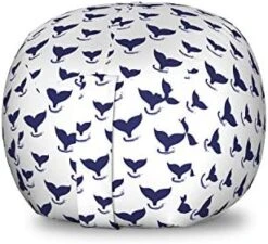 Ambesonne Zebra Print Storage Toy Bag Chair, Striped Zebra Animal Print Nature Wildlife Inspired Simplistic Illustration, Stuffed Animal Organizer Washable Bag, Small Size, White Charcoal -Safavieh Furnitue Shop 41EKLabQSKL. AC