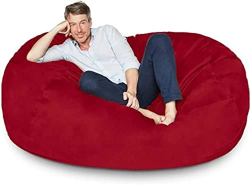 Lumaland Luxury Microsuede Outer Cover For Bean Bags Machine Washable 6-Foot Bean Bag Cover With Inlay In Dark Grey Cover And Inlay ONLY 8 Lumaland Luxury Microsuede Outer Cover For Bean Bags Machine Washable 6-Foot Bean Bag Cover With Inlay In Dark Grey Cover And Inlay ONLY - Image 8