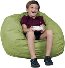 FUGU Bean Bag Chair, Premium Foam Filled 4 XL, Protective Liner Plus Removable Machine Wash Grey Cover -Safavieh Furnitue Shop 41Eiyn92Y L. AC