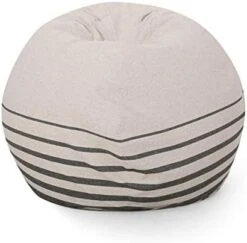 Christopher Knight Home Hudgeons 5 Foot Striped Bean Bag - Natural/Brown Stripes 25 Christopher Knight Home Hudgeons 5 Foot Striped Bean Bag - Natural/Brown Stripes -Safavieh Furnitue Shop 41G5ItSbuaL. AC