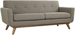 Modway Engage Mid-Century Modern Upholstered Fabric Sofa, Loveseat And Armchair In Gray -Safavieh Furnitue Shop 41GIengsPlL. AC