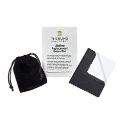 The Bling Factory Rhodium Plated Micro-Pave Iced Out Cubic Zirconia Hip Hop Ring + Microfiber Cloth -Safavieh Furnitue Shop 41GXqk68a3L