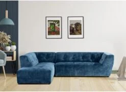 Acanva Luxury Mid-Century Velvet Tufted Low Back Sofa Set L-Shape 2-Piece Living Room Couch, 113"W Left Hand Facing Sectional, Grey -Safavieh Furnitue Shop 41HssW2F9EL. AC