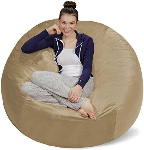 Sofa Sack - Plush Ultra Soft Bean Bags Chairs For Kids, Teens, Adults - Memory Foam Beanless Bag Chair With Microsuede Cover - Foam Filled Furniture For Dorm Room - Charcoal 5' (AMZBB-5SK-CS03) 15 Sofa Sack - Plush Ultra Soft Bean Bags Chairs For Kids, Teens, Adults - Memory Foam Beanless Bag Chair With Microsuede Cover - Foam Filled Furniture For Dorm Room - Charcoal 5' (AMZBB-5SK-CS03) - Image 15