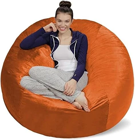 Sofa Sack - Plush Ultra Soft Bean Bags Chairs For Kids, Teens, Adults - Memory Foam Beanless Bag Chair With Microsuede Cover - Foam Filled Furniture For Dorm Room - Charcoal 5' (AMZBB-5SK-CS03) 6 Sofa Sack - Plush Ultra Soft Bean Bags Chairs For Kids, Teens, Adults - Memory Foam Beanless Bag Chair With Microsuede Cover - Foam Filled Furniture For Dorm Room - Charcoal 5' (AMZBB-5SK-CS03) - Image 6