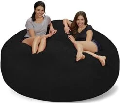 Chill Sack Bean Bags Large Bean Bag, 7-Feet, Charcoal Micro Suede -Safavieh Furnitue Shop 41IRyEmJxtL. AC
