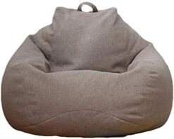 WAQIA Stuffed Animal Storage Bean Bag Chair Cover (No Filler) - Stuffable Zipper Beanbag Cover-Cotton Linen Memory Foam Beanbag Replacement Cover For Adults And Kids Without Filling -Safavieh Furnitue Shop 41IpOKBYJXL. AC