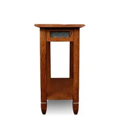 Leick Rustic Oak Chairside End Table -Safavieh Furnitue Shop 41J55C1bH9L