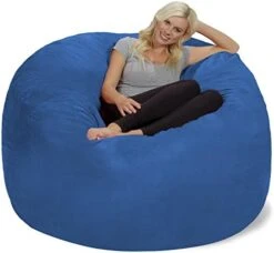 Chill Sack Bean Bag Chair Cover, 8-feet, Microsuede - Purple -Safavieh Furnitue Shop 41J8 riASJL. AC
