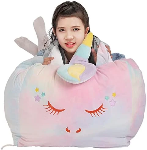 Inner Liner For Stuffed Animal Storage Cover, Bean Bag Replacement Cover For Beanbag Chair Easy Cleaning (No Beans) Large Size/Pink 15 Inner Liner For Stuffed Animal Storage Cover, Bean Bag Replacement Cover For Beanbag Chair Easy Cleaning (No Beans) Large Size/Pink - Image 15