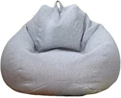WAQIA Stuffed Animal Storage Bean Bag Chair Cover (No Filler) - Stuffable Zipper Beanbag Cover-Cotton Linen Memory Foam Beanbag Replacement Cover For Adults And Kids Without Filling -Safavieh Furnitue Shop 41JSIgaEqBL. AC
