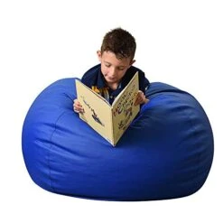 Children's Factory 35" Kids Bean Bag Chairs, Flexible Seating Classroom Furniture, Beanbag Ideal For Boy/Girl Toddler Daycare Or Playroom, Blue (CF610-005)