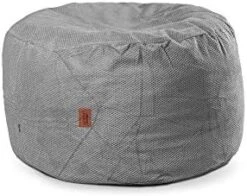 CordaRoy's Chenille Bean Bag Ottoman Footstool, 26" X 17", Charcoal -Safavieh Furnitue Shop 41KWffLexL. AC