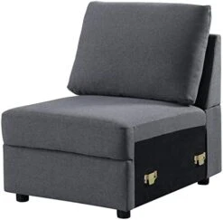 Asunflower Sectional Couches For Living Room Modular Sectional Sofa Ottoman Set 6 Seater Fabric Grey Couches L Shape Sectional Furnitures For Apartment,Large (6 Pillows) -Safavieh Furnitue Shop 41LFWmRwFoL. AC