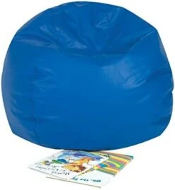 Children's Factory 35" Kids Bean Bag Chairs, Flexible Seating Classroom Furniture, Beanbag Ideal For Boy/Girl Toddler Daycare Or Playroom, Blue (CF610-005) -Safavieh Furnitue Shop 41LaTWG1fFL. AC