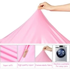 Inner Liner For Stuffed Animal Storage Cover, Bean Bag Replacement Cover For Beanbag Chair Easy Cleaning (No Beans) Large Size/Pink 18 Inner Liner For Stuffed Animal Storage Cover, Bean Bag Replacement Cover For Beanbag Chair Easy Cleaning (No Beans) Large Size/Pink -Safavieh Furnitue Shop 41M38I7LlEL