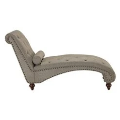 Lexicon Lambart Chaise Lounge, Brown (Bronze Nailheads) -Safavieh Furnitue Shop 41N9vXWsK6L