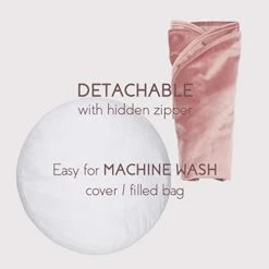 YIUOR Velvet Pouf For Nursery Floor Cushion Soft Round Throw Pillow Baby Room Seat Mattress Bean Bag Chair For Reading Nook -Safavieh Furnitue Shop 41NIjP8ksHL