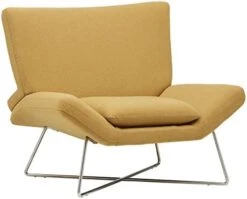 Amazon Brand – Rivet Farr Lotus Accent Chair, 39.8"W, Canary -Safavieh Furnitue Shop 41NSzOKyZhL. AC
