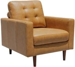 Amazon Brand – Rivet Cove Mid-Century Modern Tufted Leather Accent Chair, 32.7"W, Caramel 25 Amazon Brand – Rivet Cove Mid-Century Modern Tufted Leather Accent Chair, 32.7"W, Caramel -Safavieh Furnitue Shop 41NWWYHF3TL. AC