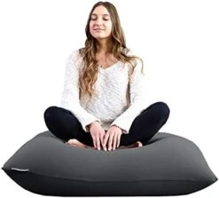 Yogibo Mini Bean Bag, Small Beanbag Chair For Kids, Teens And Adults, Great For Meditation And Sitting, Fibead Filling Conforms To Body, Washable, Removable Cover, Light Grey -Safavieh Furnitue Shop 41Pdgp6KpBL. AC