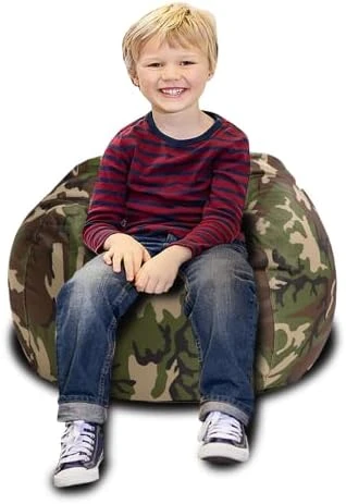 CALA Stuffed Animal Storage Bean Bag Chair-Cover Only- Extra Large 38" Kids Soft Toy Storage - 100% Cotton Canvas Bean Bag Chair(Camouflage) 8 CALA Stuffed Animal Storage Bean Bag Chair-Cover Only- Extra Large 38" Kids Soft Toy Storage - 100% Cotton Canvas Bean Bag Chair(Camouflage) - Image 8
