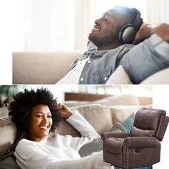 Recliner Chair Reclining Recliner Sofa Couch Sofa Palomino Fabric Home Theater Seating Manual Recliner Motion For Living Room -Safavieh Furnitue Shop 41RBEDEH8FL