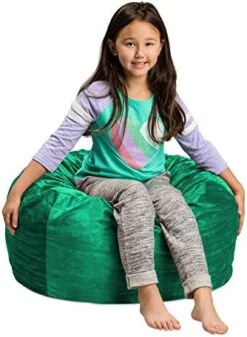 Sofa Sack - Plush, Ultra Soft Kids Bean Bag Chair - Memory Foam Bean Bag Chair With Microsuede Cover - Stuffed Foam Filled Furniture And Accessories For Kids Room - 2' Royal Blue -Safavieh Furnitue Shop 41RqumClM7L. AC