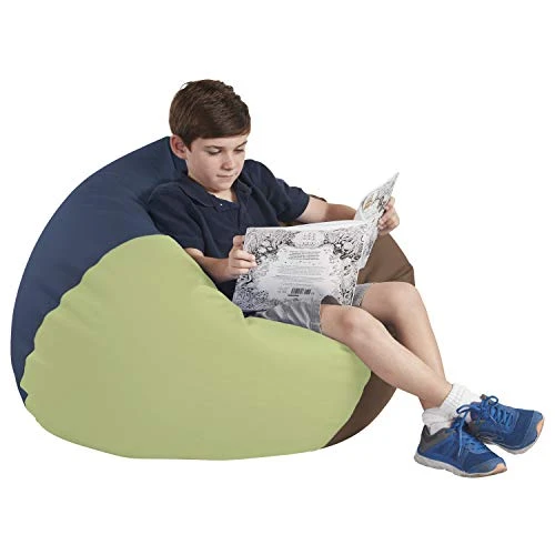 Factory Direct Partners 10478-NV SoftScape Classic 35" Junior Bean Bag Chair, Furniture For Kids, Libraries Or Home - Navy 14 Factory Direct Partners 10478-NV SoftScape Classic 35" Junior Bean Bag Chair, Furniture For Kids, Libraries Or Home - Navy - Image 14