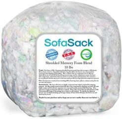 Sofa Sack Shredded Foam Refill: Memory Foam Filling Refill For Bean Bags, Dog Beds And Pillows, 30lbs, Multi-Color -Safavieh Furnitue Shop 41URTA124lL. AC
