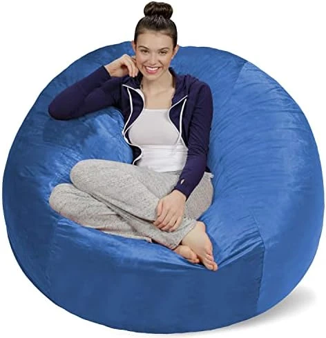 Sofa Sack - Plush Ultra Soft Bean Bags Chairs For Kids, Teens, Adults - Memory Foam Beanless Bag Chair With Microsuede Cover - Foam Filled Furniture For Dorm Room - Charcoal 5' (AMZBB-5SK-CS03) 13 Sofa Sack - Plush Ultra Soft Bean Bags Chairs For Kids, Teens, Adults - Memory Foam Beanless Bag Chair With Microsuede Cover - Foam Filled Furniture For Dorm Room - Charcoal 5' (AMZBB-5SK-CS03) - Image 13