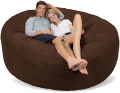 Comfy Sacks Memory Foam Bean Bag Chair, Charcoal Furry -Safavieh Furnitue Shop 41UWlpdFiL. AC