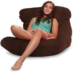 Posh Creations Laguna Lounger Teens, Kids And Adults For Bedrooms And Dorm Rooms, Large Bean Bag Chair, Soft Nylon-Pink -Safavieh Furnitue Shop 41Ua5lfMCPL. AC